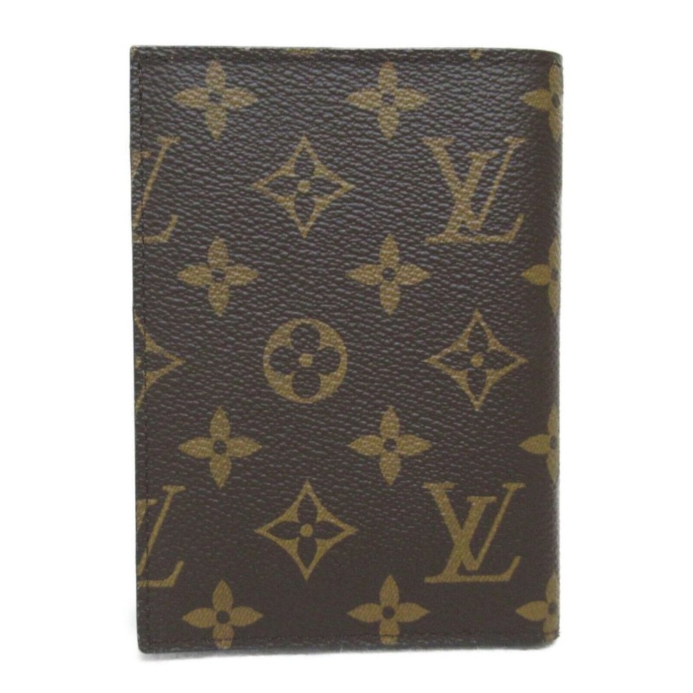 LOUIS VUITTON Passport Cover Travel Case Card Holder Monogram Canvas Used - Picture 8 of 8